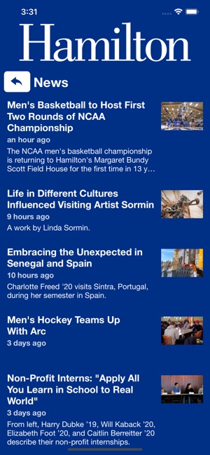 Hamilton College Mobile App(圖4)-速報App