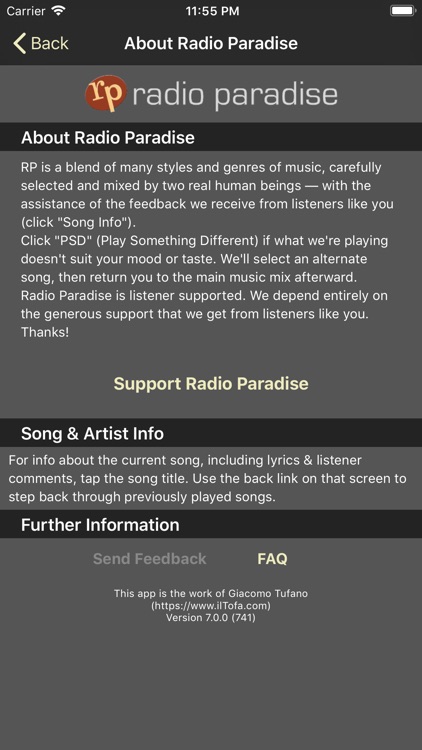Radio Paradise screenshot-5