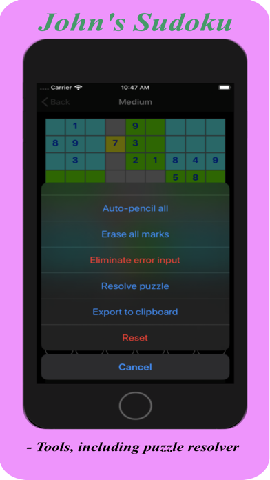 John’s Sudoku screenshot 3