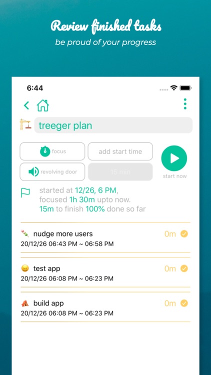 Treeger - todo alarm & focus screenshot-5