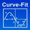 'CurveFit' uses regression analysis by the method of least squares to find best fit for a set of data to a selected equation
