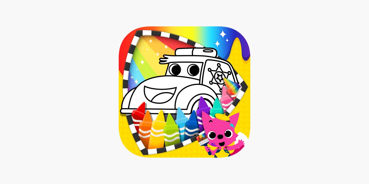 Pinkfong のりものぬりえ をapp Storeで