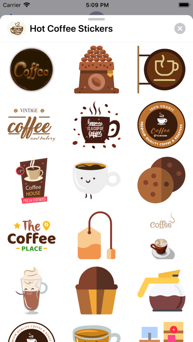 Hot Coffee Stickers screenshot 2
