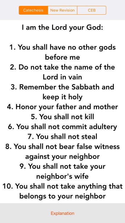 iDecalogue: Ten Commandments