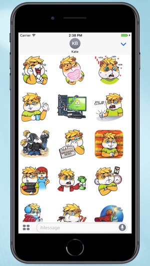 Computer Hamster Stickers