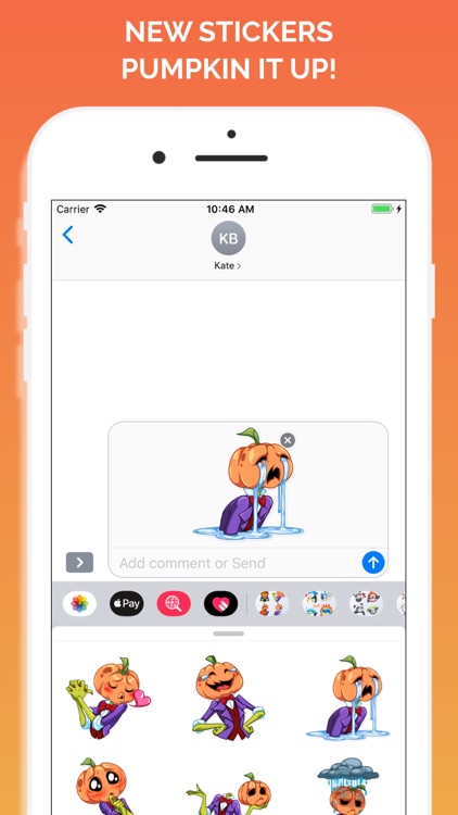 Pumpkin Head Emojis screenshot-5
