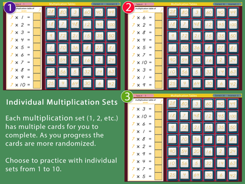 Multiplication Tables - Math screenshot 3