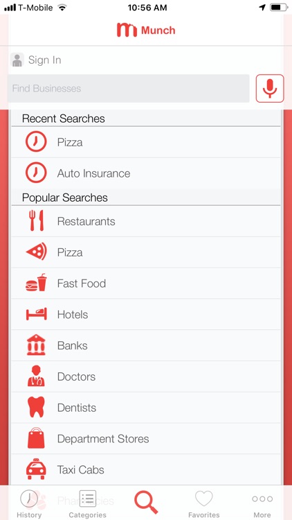 Munch-Restaurant & Food Finder