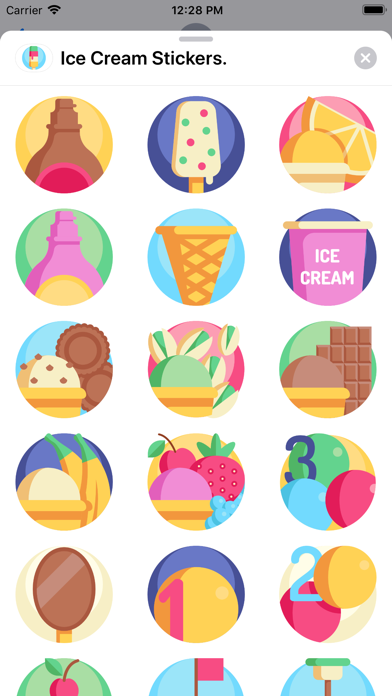 Ice Cream Stickers. screenshot 2