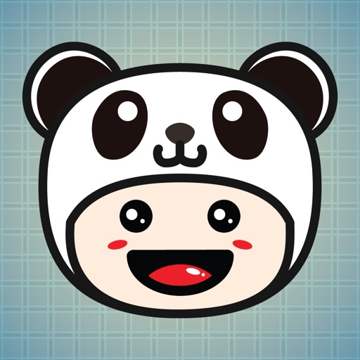 Sticker Me Panda Mascot Boy