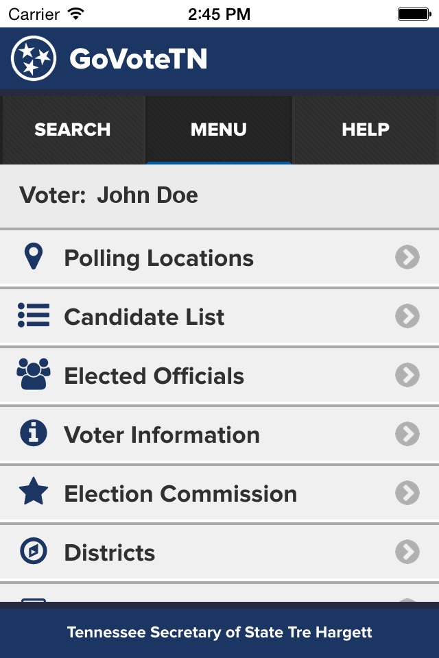 GoVoteTN screenshot 2