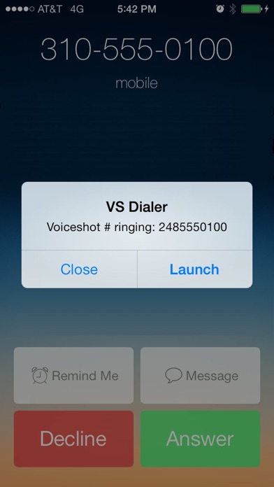 How to cancel & delete VS Dialer from iphone & ipad 1