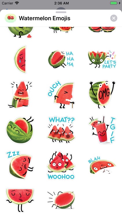 Watermelon Emojis screenshot-3