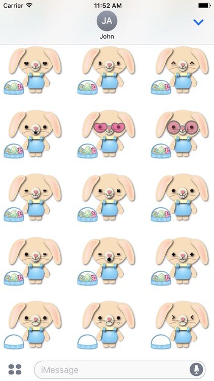 Easter Bunny Emoji Stickers