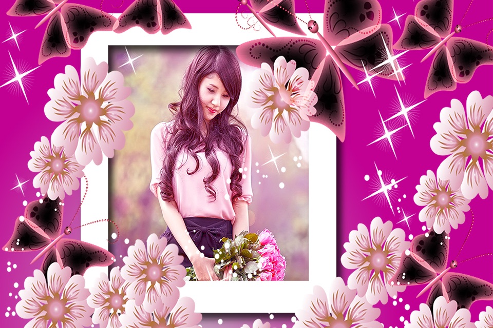 Flower Photo Frame & Editor screenshot 3