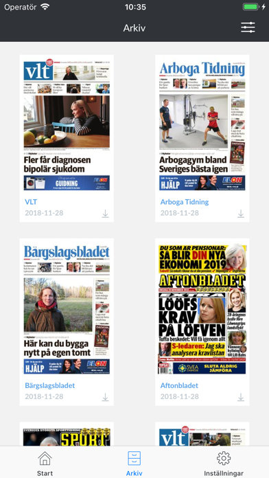 Bärgslagsbladet e-tidning screenshot 2