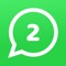 You can use WhatsApp on your iPad with this app and you can also have 2 numbers of WhatsApp in your iPhone or one account on two devices, if you like