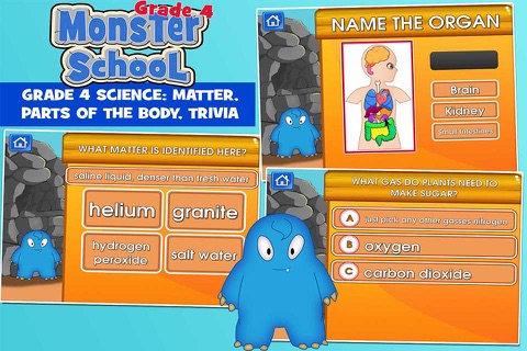 Monsters Grade 4 School Game screenshot 4
