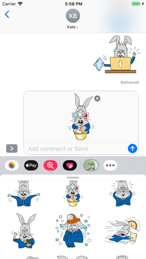 Rabbit Stickers - Bunny Emojis(圖2)-速報App