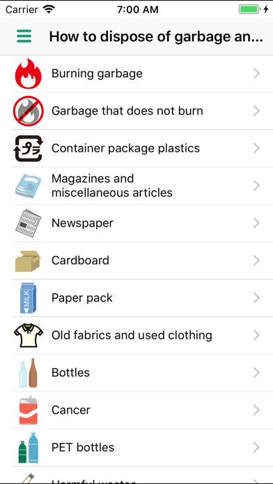 Fuchu Garbage Sorting App screenshot 3
