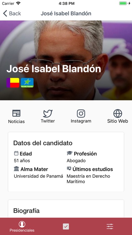 Candidatos Panamá 2019 screenshot-4