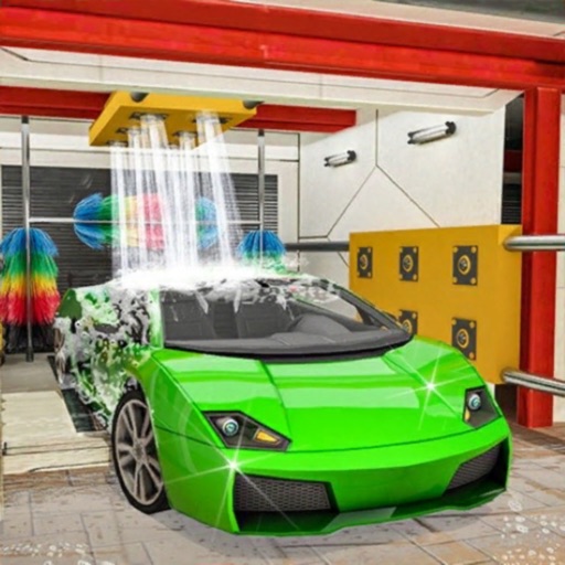 Cleanup Car Spa 3D Icon
