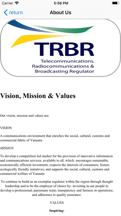 TRBR Facts Info