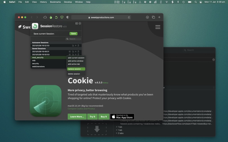 SessionRestore for Safari