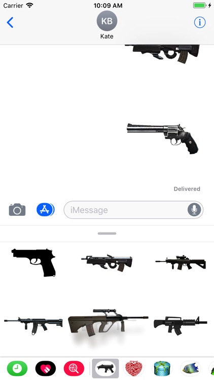 Guns Stickers for iMessage