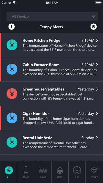 Tempy Alerts