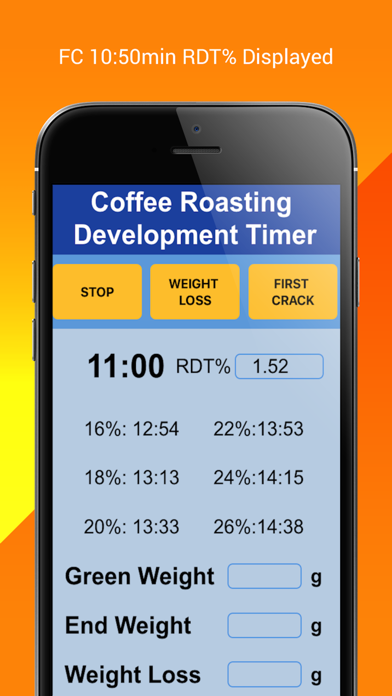Coffee Roasting RDT Timer screenshot 2