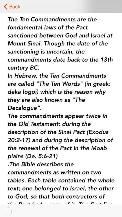 iDecalogue: Ten Commandments