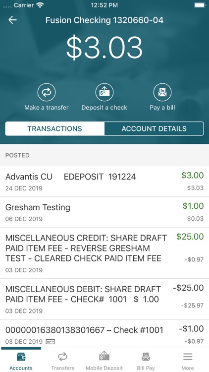 Advantis Credit Union Mobile screenshot-3