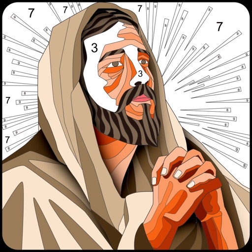 Bible Color By Number Icon