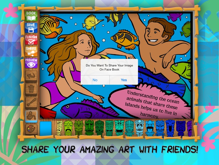 Hawaii Coloring Book for Kids screenshot-4