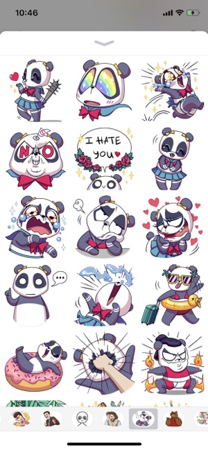 Cute Panda Pun Funny Stickers(圖1)-速報App