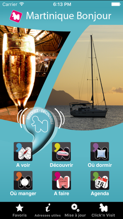 How to cancel & delete Click 'n Visit Martinique Bonjour from iphone & ipad 1