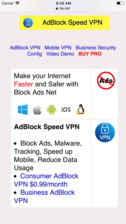 Ad Blocker Speed VPN BA.net