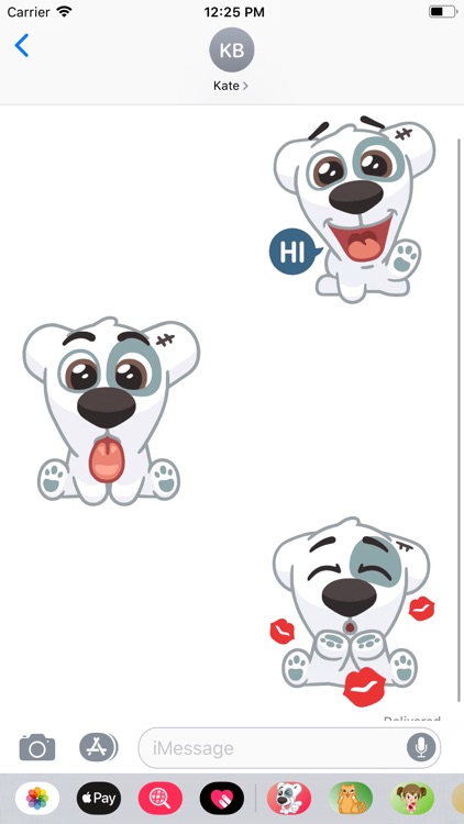 Dog Spotty Sticker