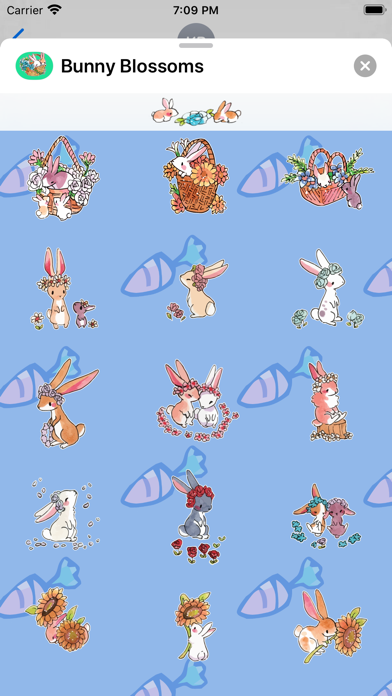 Bunny Blossom Stickers screenshot 3