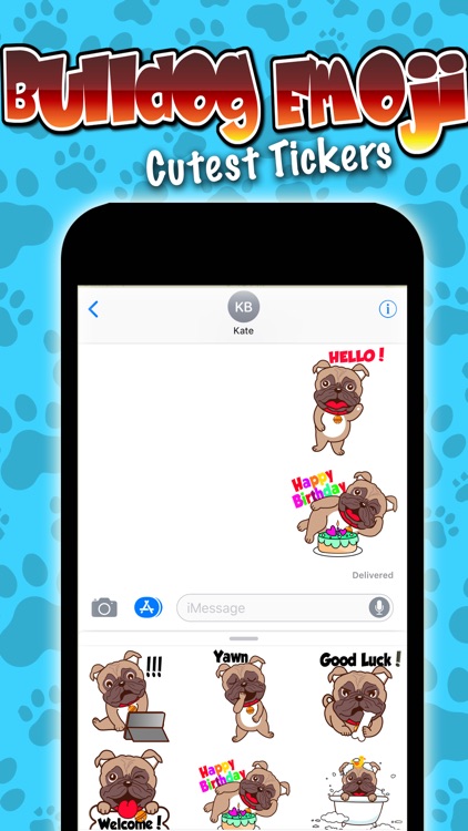 Bulldog Emoji Cutest Stickers