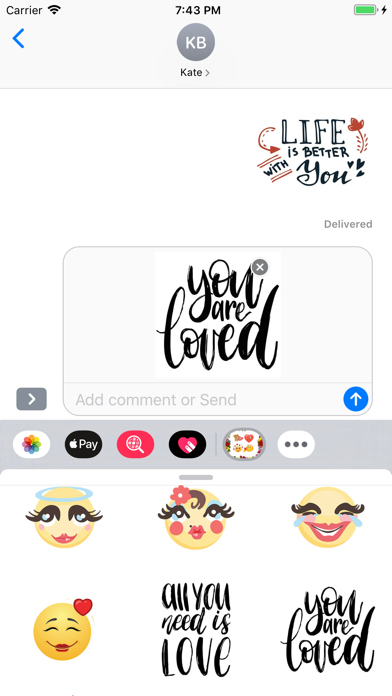 Valentine Love Emojis screenshot 4