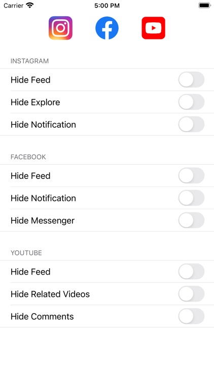 Intention - Feed Blocker