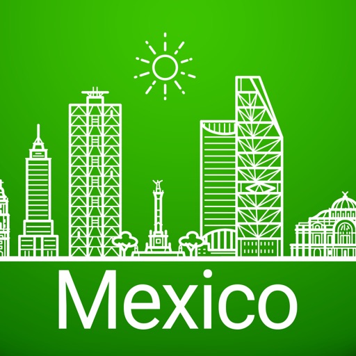 Mexico City Travel Guide & Map Icon