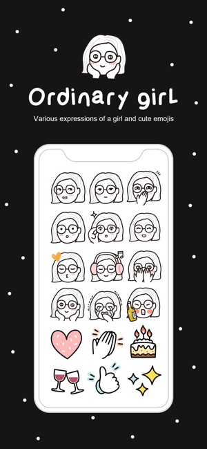 Ordinary girl emojis(圖1)-速報App