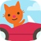 Your child can go on a drive through the countryside with Jinja the cat in Sago Mini Road Trip