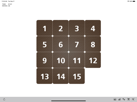Cheats for Fifteen sliding tiles puzzle