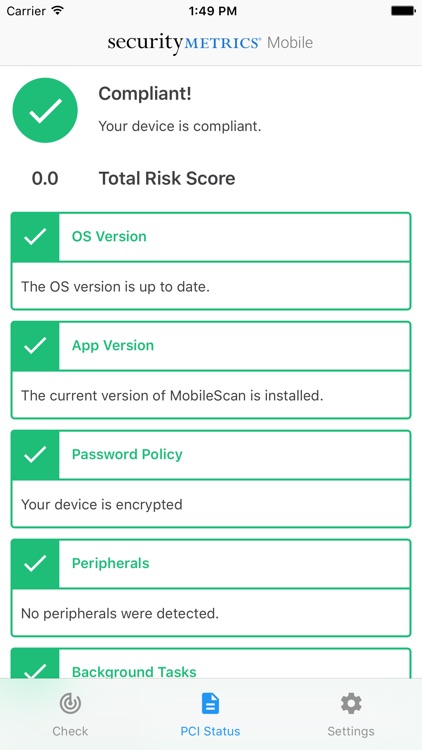 SecurityMetrics Mobile