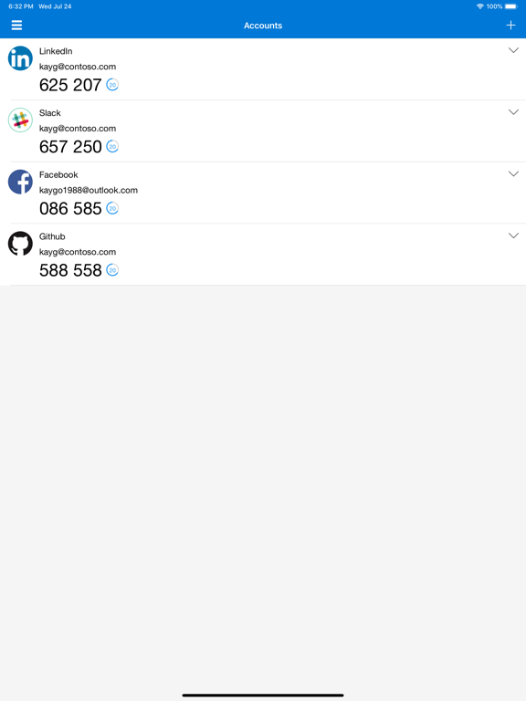 iPad Image of Microsoft Authenticator