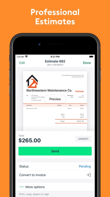 Easy Invoice Maker: Invoice2go screenshot-9